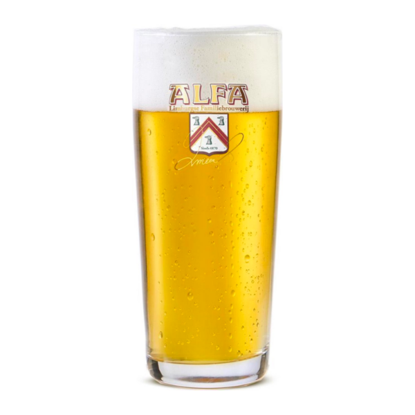 Alfa Fluitje Bierglas 18CL Officieel Bierglas