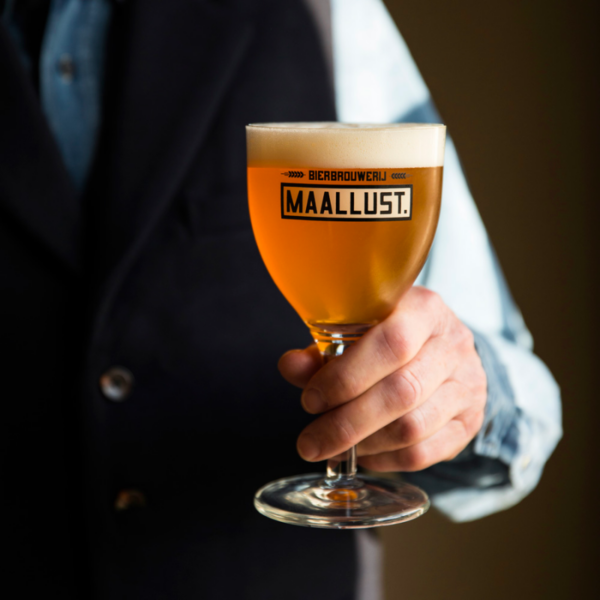 Maallust Op Voet Bokaal Glas 25cl - Officieel Bierglas