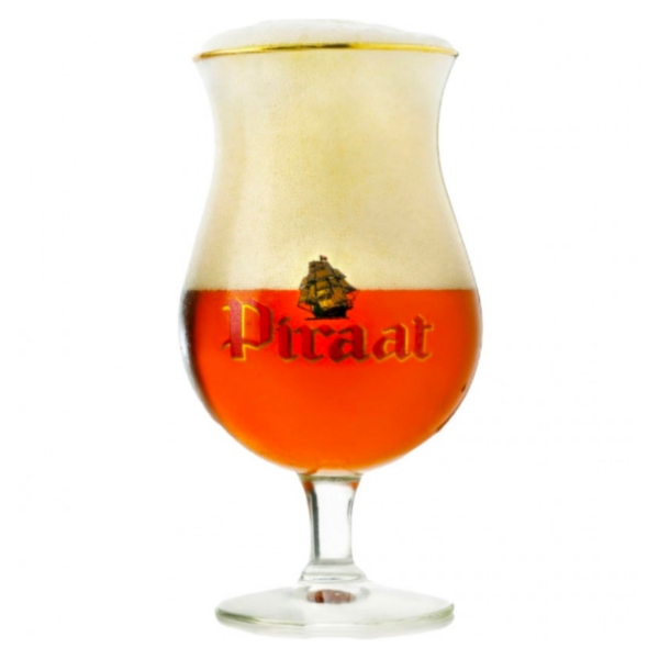 Piraat bierglas 33cl officieel glas gevuld