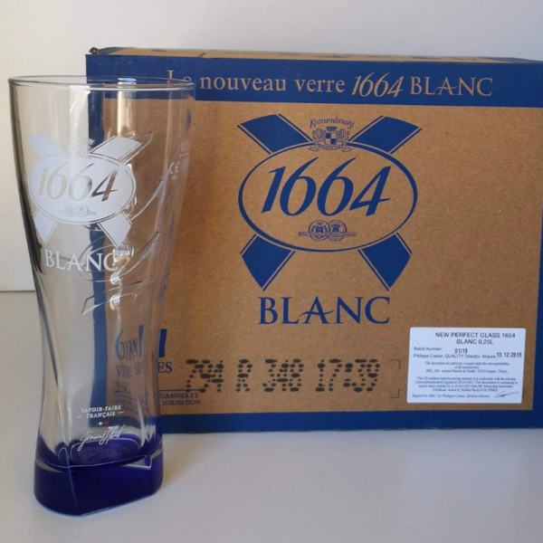 Kronenbourg 1664 Bierglas 25cl – Officieel Glas met doos