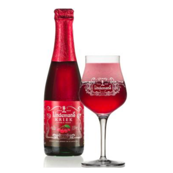 Lindemans Kriek Bierglas 25cl – Officieel Glas met fles